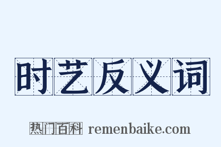 时艺反义词是什么意思的图片
